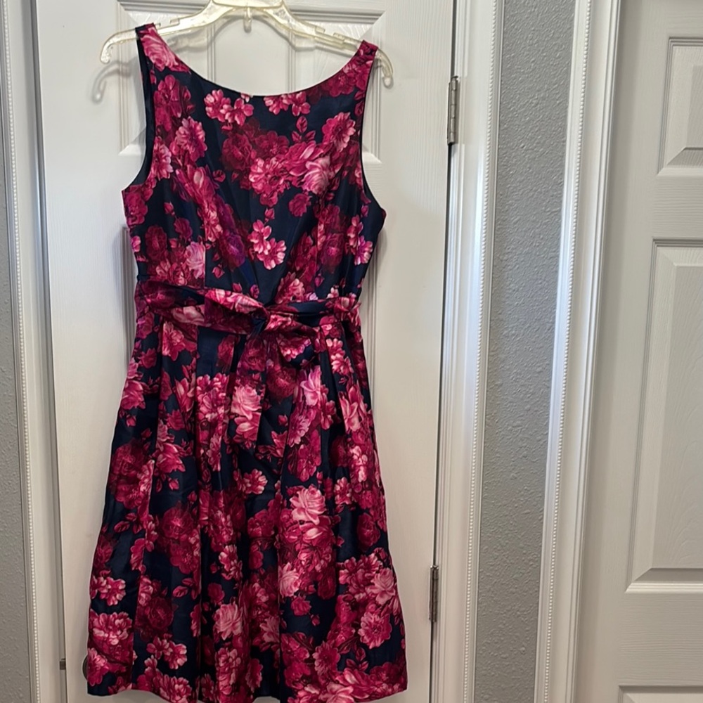 Jessica Howard Pink Floral Midi Dress